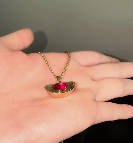 Red Fortune Pendant Necklace 红运宝吊坠项链
