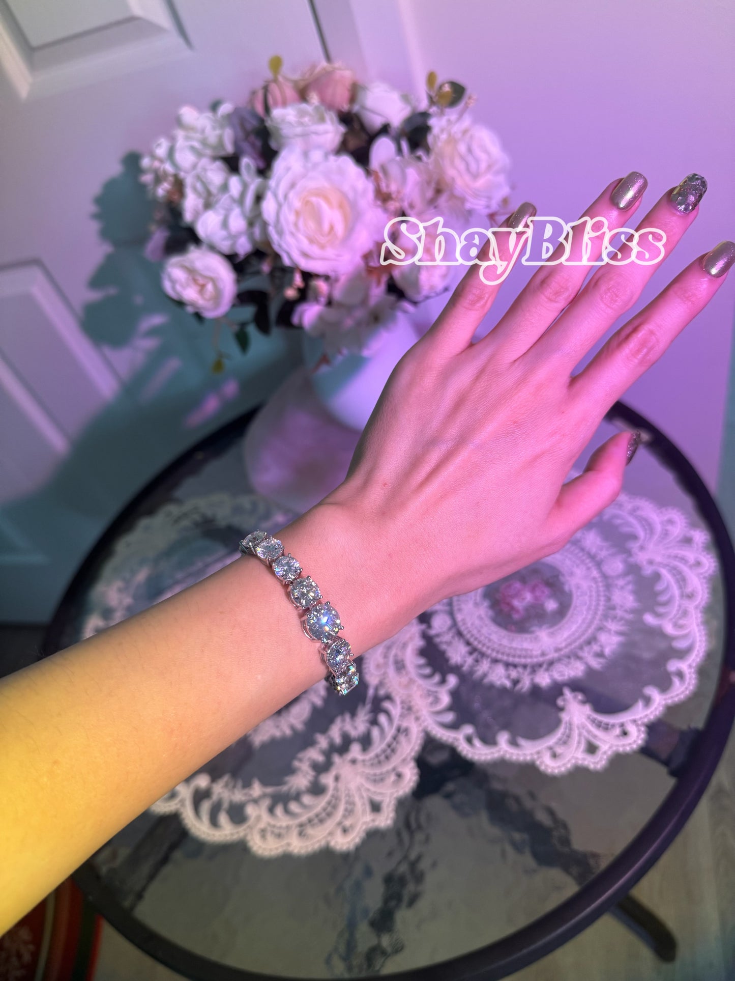 2-3-5ct Moissanite Tennis Bracelet | 莫桑钻网球手链2-3-5克拉