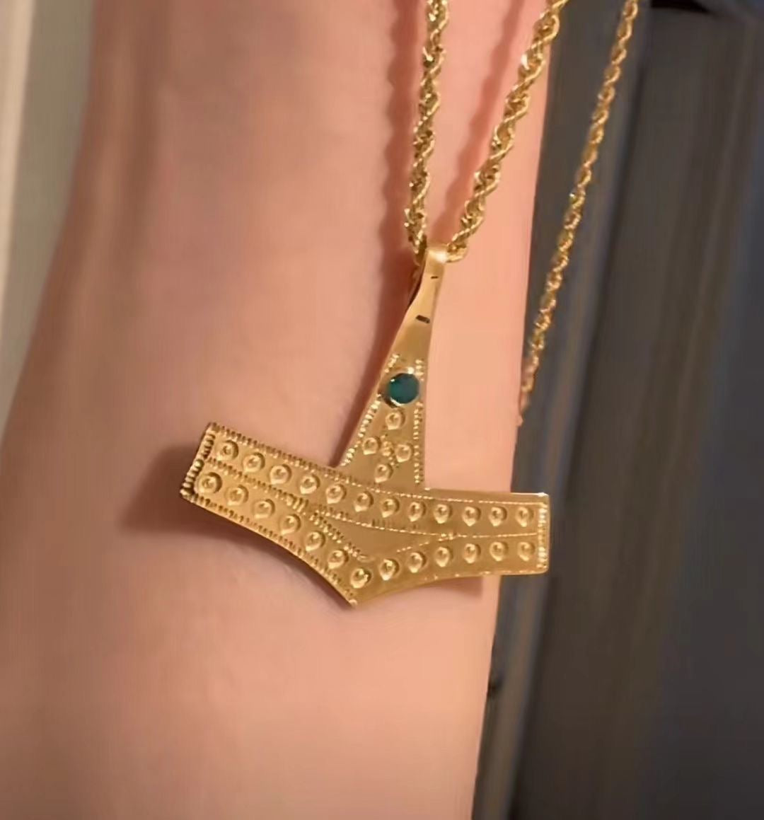 Custom Viking Thor’s “Hammer of Thunder” Necklace定制款维京托尔「雷神之锤」项链