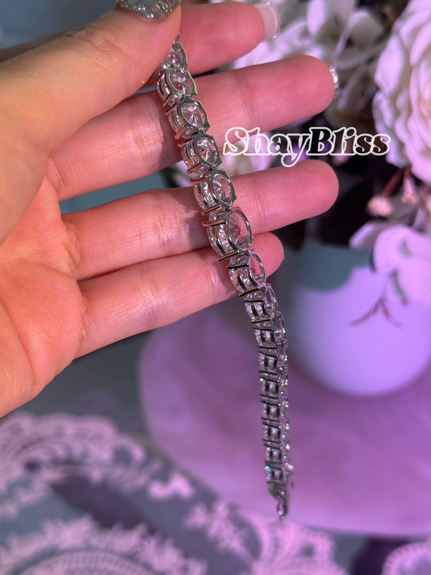 2-3-5ct Moissanite Tennis Bracelet | 莫桑钻网球手链2-3-5克拉