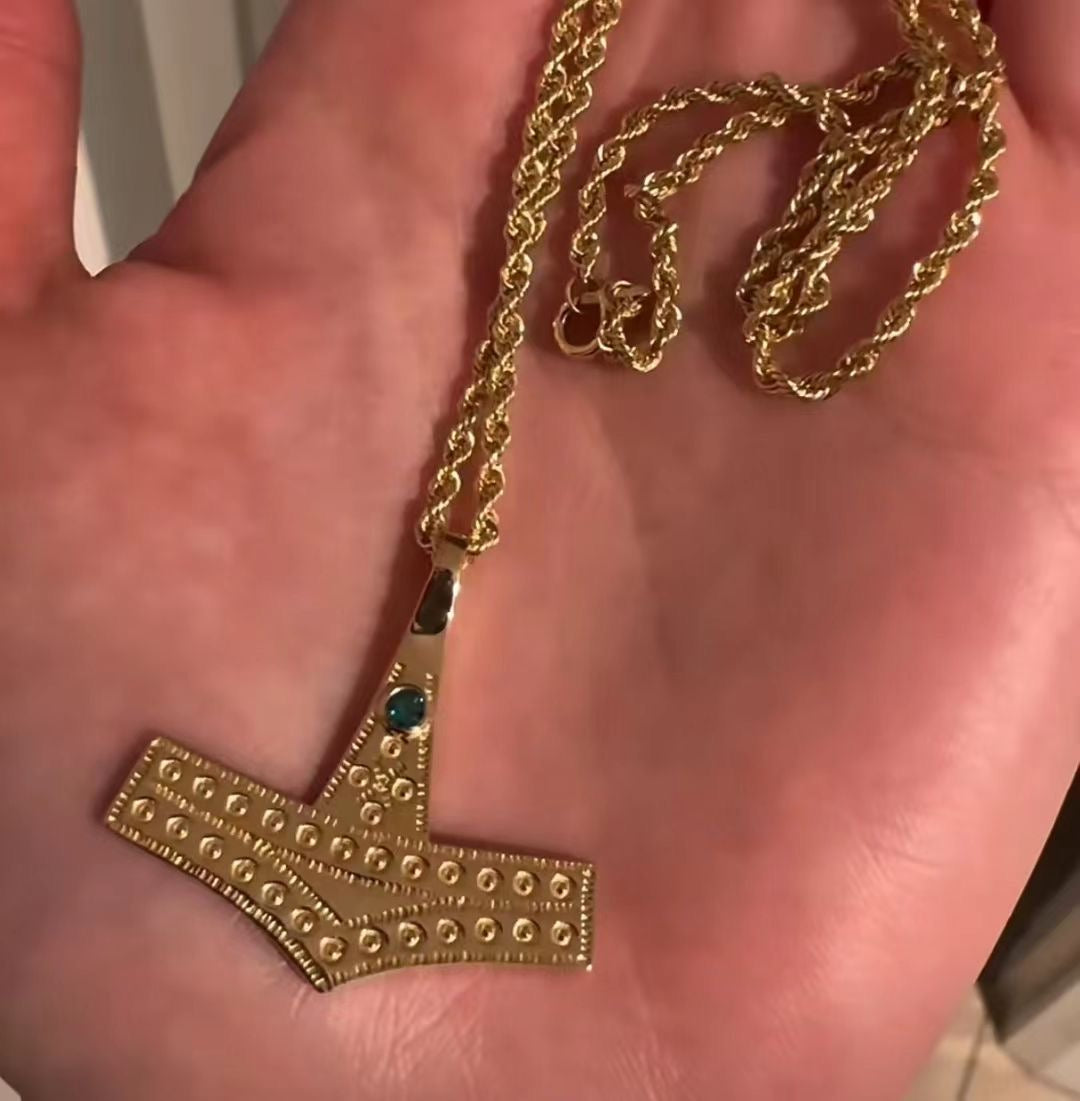 Custom Viking Thor’s “Hammer of Thunder” Necklace定制款维京托尔「雷神之锤」项链