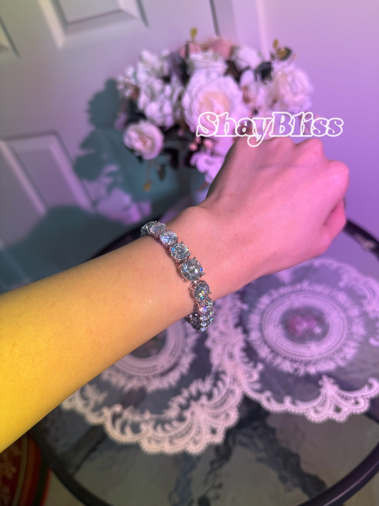 2-3-5ct Moissanite Tennis Bracelet | 莫桑钻网球手链2-3-5克拉