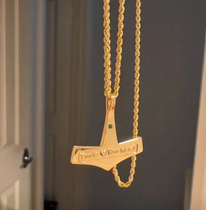 Custom Viking Thor’s “Hammer of Thunder” Necklace定制款维京托尔「雷神之锤」项链