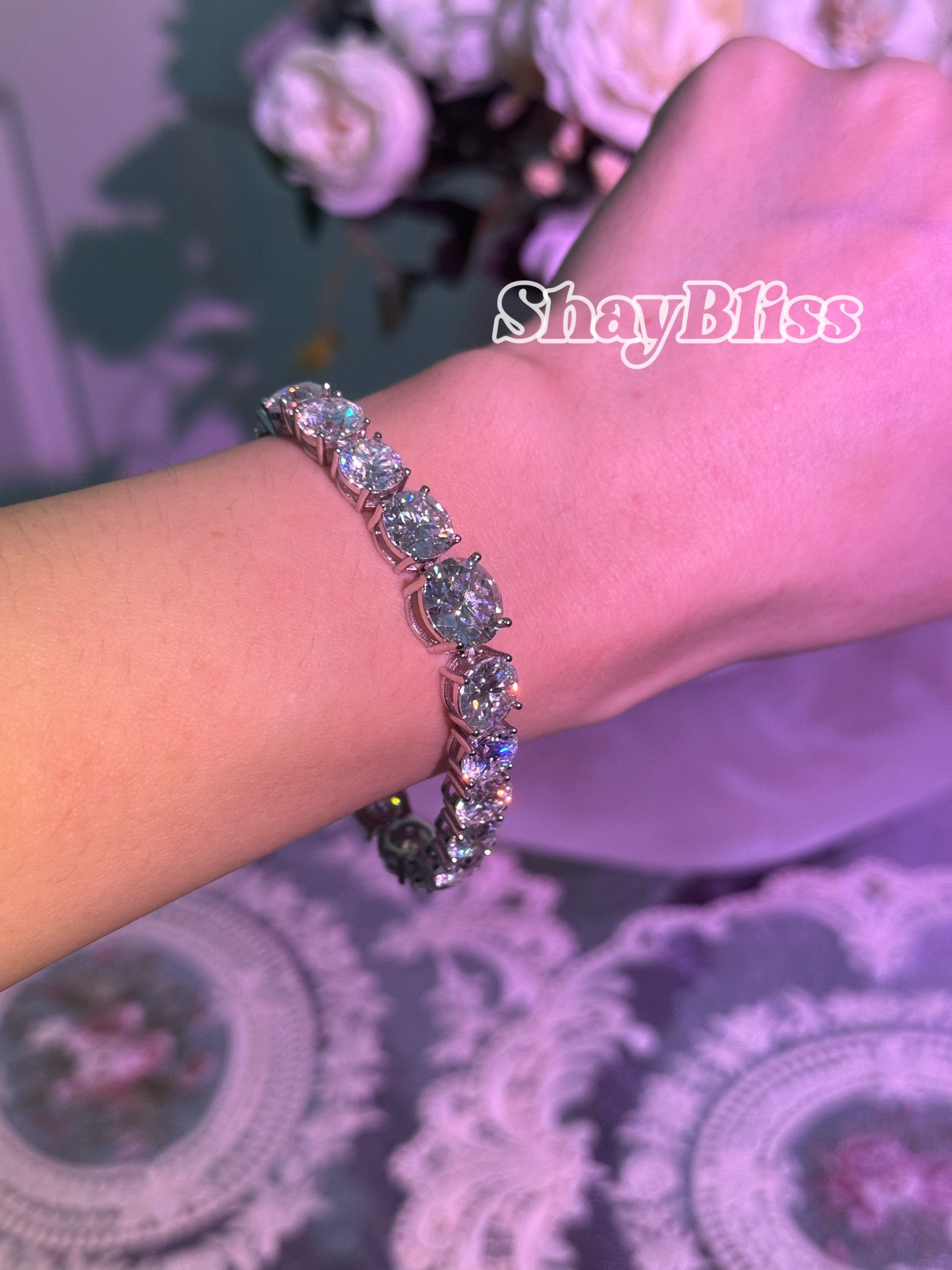 2-3-5ct Moissanite Tennis Bracelet | 莫桑钻网球手链2-3-5克拉