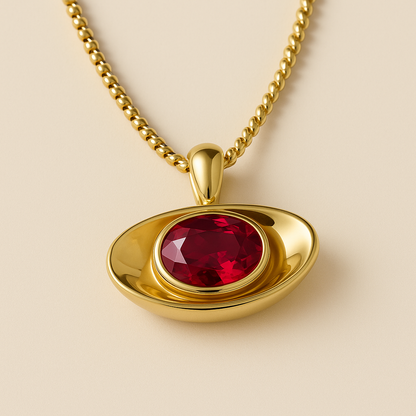 Red Fortune Pendant Necklace 红运宝吊坠项链