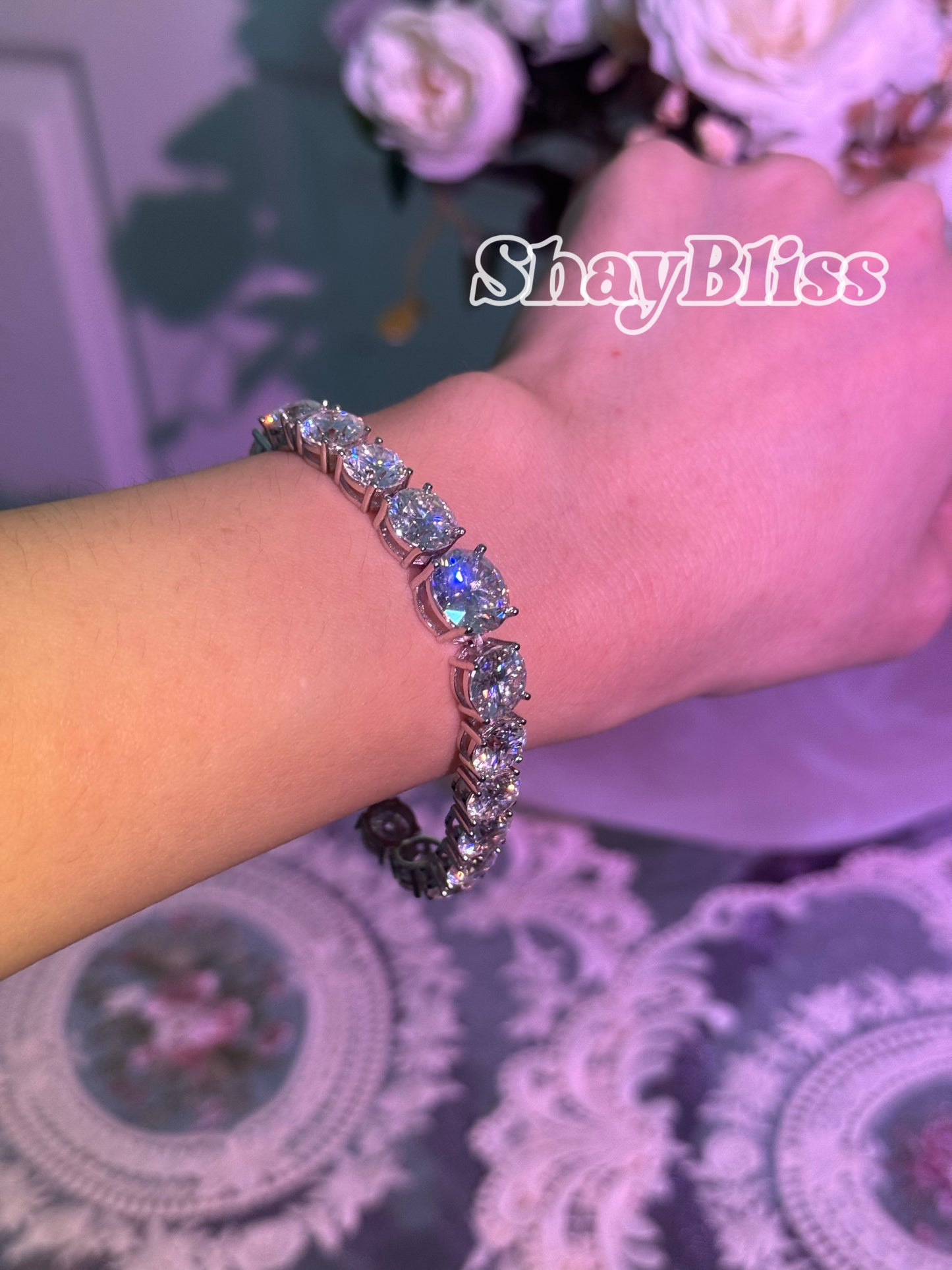 2-3-5ct Moissanite Tennis Bracelet | 莫桑钻网球手链2-3-5克拉