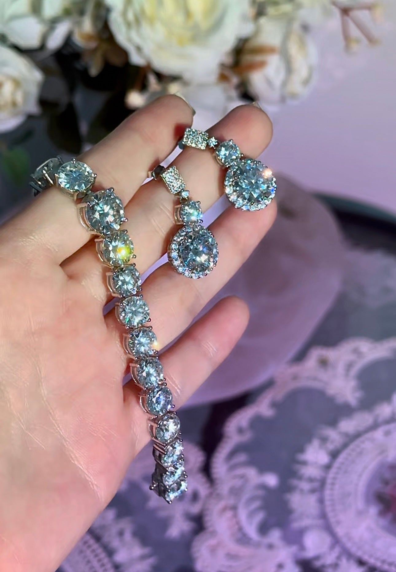 2-3-5ct Moissanite Tennis Bracelet | 莫桑钻网球手链2-3-5克拉